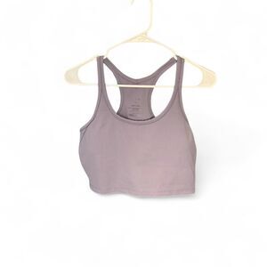 Adore Me Lavender Sports Bra Crop Top XL Racerback Activewear Athleisure